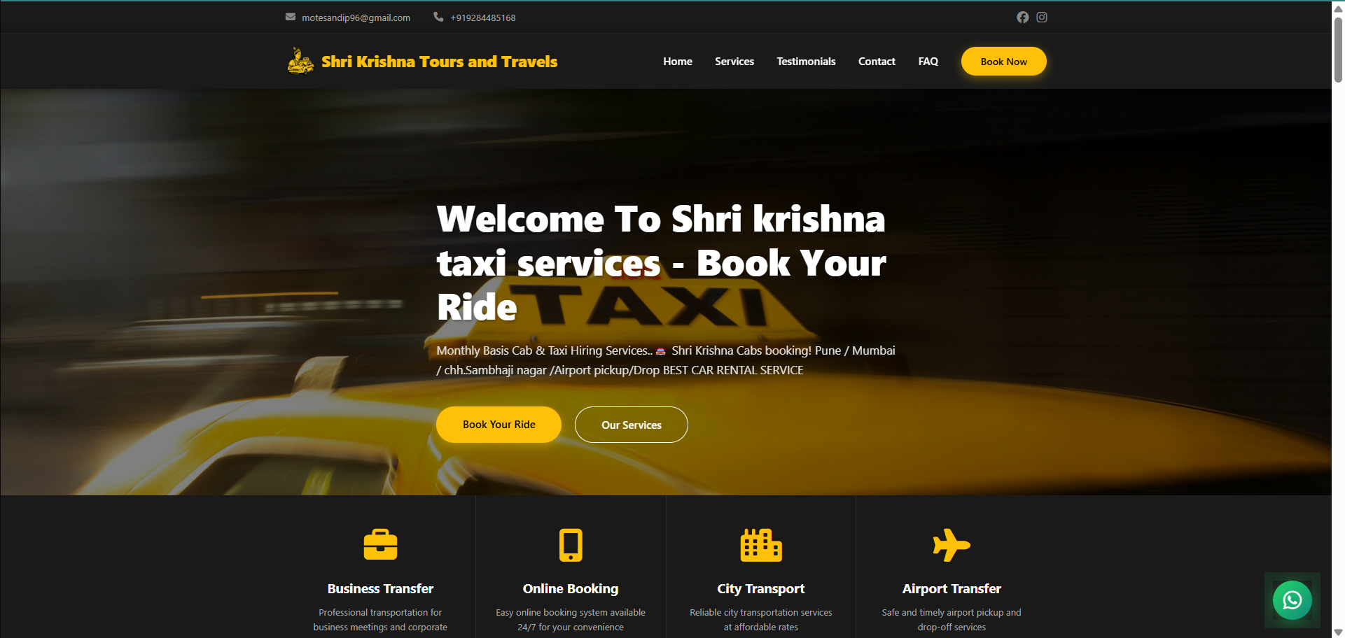 User Interface Hero Section